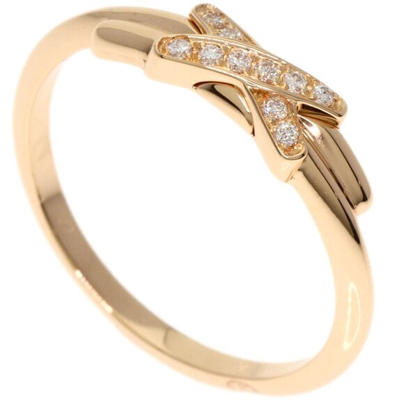 CHAUMET 18k Rose Gold Diamond Ring #49 - Picture 1 of 9